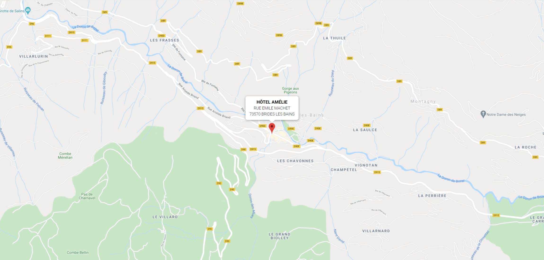 Map Hotel Amélie